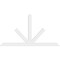 Ekena Millwork Saratoga Architectural Grade PVC Gable Bracket, 108"W x 58 1/2"H x 2"D x 6"F, 13/12 Pitch GBP108X59X0206SAR00 - alternate 2